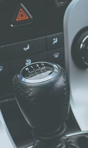 Превью обои коробка передач, автомобиль, салон