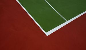 Превью обои корт, стадион, разметка, поверхность
