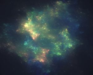 Превью обои космическое пространство, звезды, пелена, блеск, звездное небо