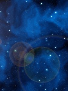Превью обои космос, небо, звезды, блики