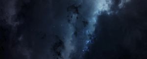 Превью обои космос, свечение, звездные поля, плазма