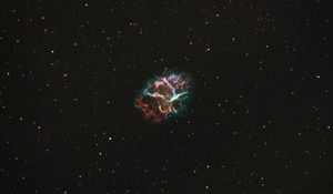 Превью обои крабовидная туманность, туманность, звезды, космос, галактика