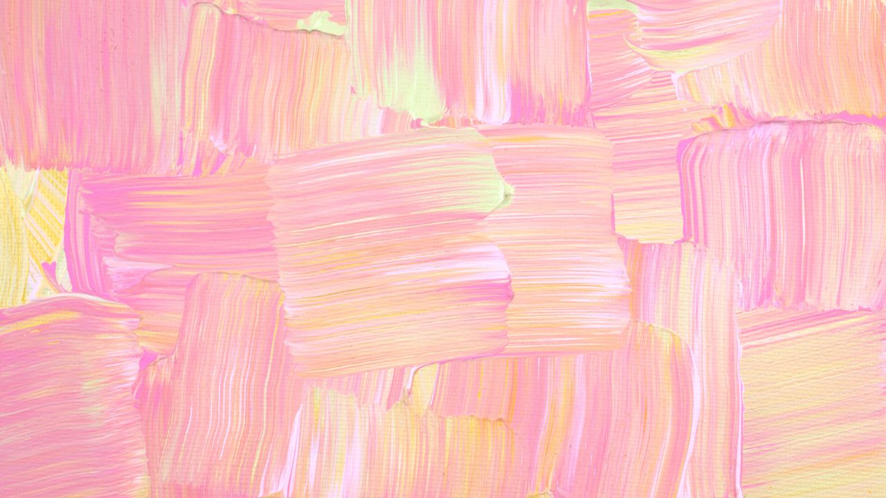 Обои краска, акрил, мазки, розовый, абстракция