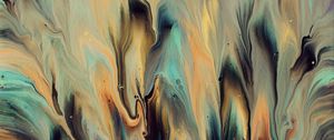 Превью обои краска, fluid art, разводы, жидкость, разноцветный