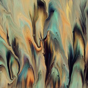Превью обои краска, fluid art, разводы, жидкость, разноцветный
