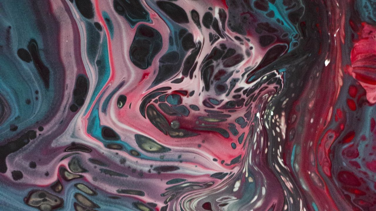 Обои краска, fluid art, разводы, пятна, разноцветный, жидкость