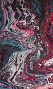 Превью обои краска, fluid art, разводы, пятна, разноцветный, жидкость