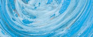Превью обои краска, fluid art, разводы, жидкость, синий, абстракция