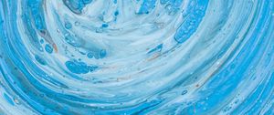 Превью обои краска, fluid art, разводы, жидкость, синий, абстракция