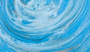 Превью обои краска, fluid art, разводы, жидкость, синий, абстракция