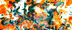 Превью обои краска, fluid art, разводы, жидкость, разноцветный, пятна