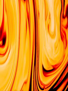Превью обои краска, fluid art, разводы, жидкость, желтый