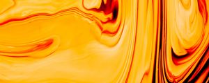 Превью обои краска, fluid art, разводы, жидкость, желтый