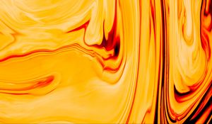 Превью обои краска, fluid art, разводы, жидкость, желтый