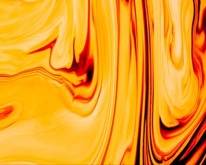 Превью обои краска, fluid art, разводы, жидкость, желтый