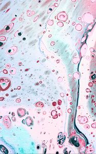 Превью обои краска, fluid art, разводы, жидкость, пятна, розовый