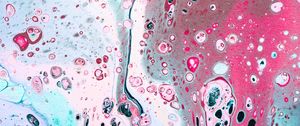Превью обои краска, fluid art, разводы, жидкость, пятна, розовый