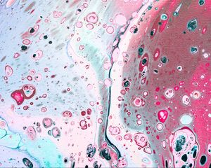 Превью обои краска, fluid art, разводы, жидкость, пятна, розовый