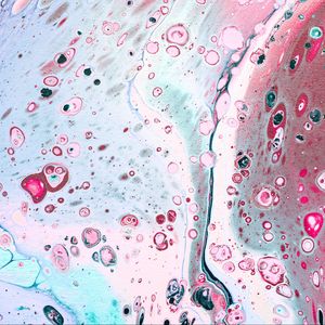 Превью обои краска, fluid art, разводы, жидкость, пятна, розовый