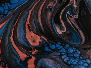 Превью обои краска, fluid art, разводы, жидкость, пятна, полосы