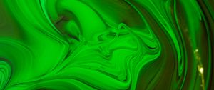 Превью обои краска, fluid art, разводы, жидкость, зеленый, арт