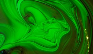 Превью обои краска, fluid art, разводы, жидкость, зеленый, арт
