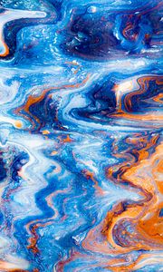 Превью обои краска, fluid art, разводы, жидкость, разноцветный, арт