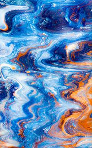 Превью обои краска, fluid art, разводы, жидкость, разноцветный, арт