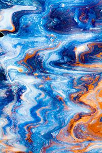 Превью обои краска, fluid art, разводы, жидкость, разноцветный, арт