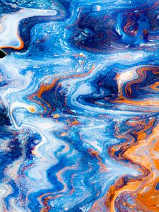 Превью обои краска, fluid art, разводы, жидкость, разноцветный, арт