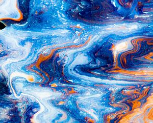 Превью обои краска, fluid art, разводы, жидкость, разноцветный, арт