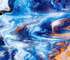 Превью обои краска, fluid art, разводы, жидкость, разноцветный, арт