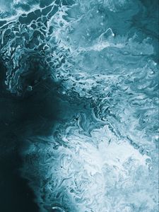 Превью обои краска, fluid art, разводы, голубой, искажение, жидкость