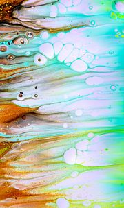 Превью обои краска, fluid art, разводы, жидкость, блестки, искажение