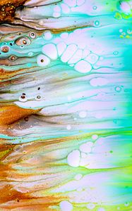 Превью обои краска, fluid art, разводы, жидкость, блестки, искажение