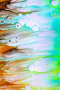 Превью обои краска, fluid art, разводы, жидкость, блестки, искажение