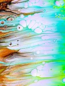 Превью обои краска, fluid art, разводы, жидкость, блестки, искажение