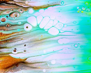 Превью обои краска, fluid art, разводы, жидкость, блестки, искажение