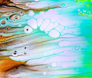 Превью обои краска, fluid art, разводы, жидкость, блестки, искажение