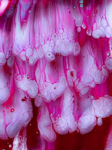 Превью обои краска, fluid art, разводы, жидкость, красный