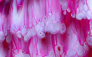 Превью обои краска, fluid art, разводы, жидкость, красный