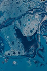 Превью обои краска, пятна, разводы, fluid art, синий