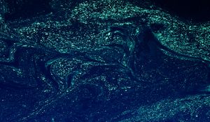 Превью обои краска, пятна, разводы, синий, fluid art