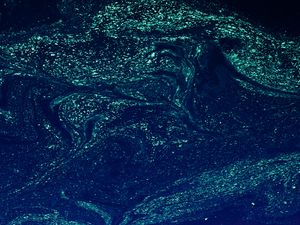 Превью обои краска, пятна, разводы, синий, fluid art