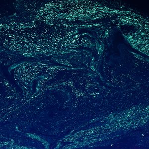 Превью обои краска, пятна, разводы, синий, fluid art