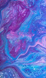 Превью обои краска, пятна, разводы, fluid art, разноцветный, круги