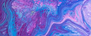 Превью обои краска, пятна, разводы, fluid art, разноцветный, круги