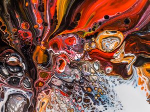 Превью обои краска, пятна, жидкость, fluid art, разводы, разноцветный