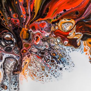 Превью обои краска, пятна, жидкость, fluid art, разводы, разноцветный