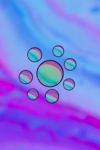 Превью обои краска, пузыри, макро, фиолетовый